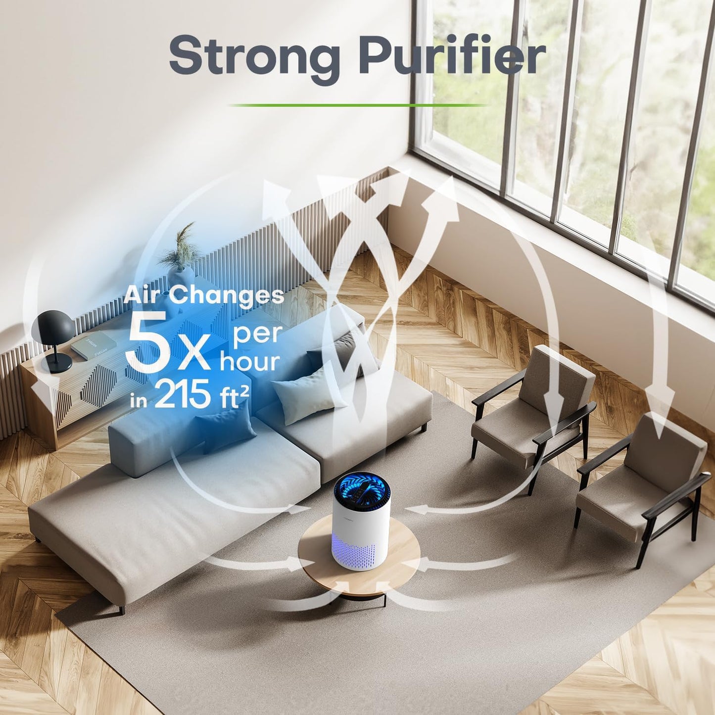 Small Room Quiet True HEPA Air Cleaner