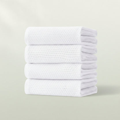 Gentle Kitchen Dish Towels Set Thick Absorbent Textured Weave
