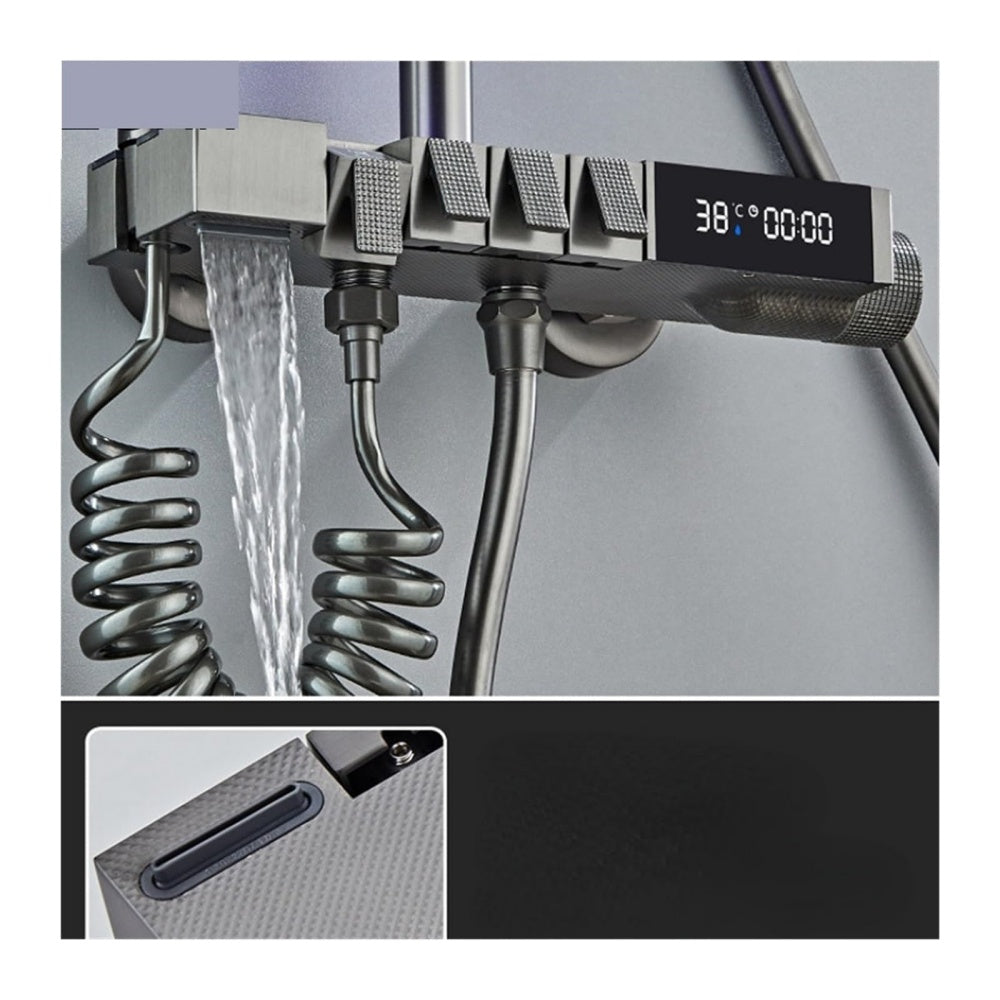 Luxury Digital Shower System With Thermostatic Mixer Faucet
