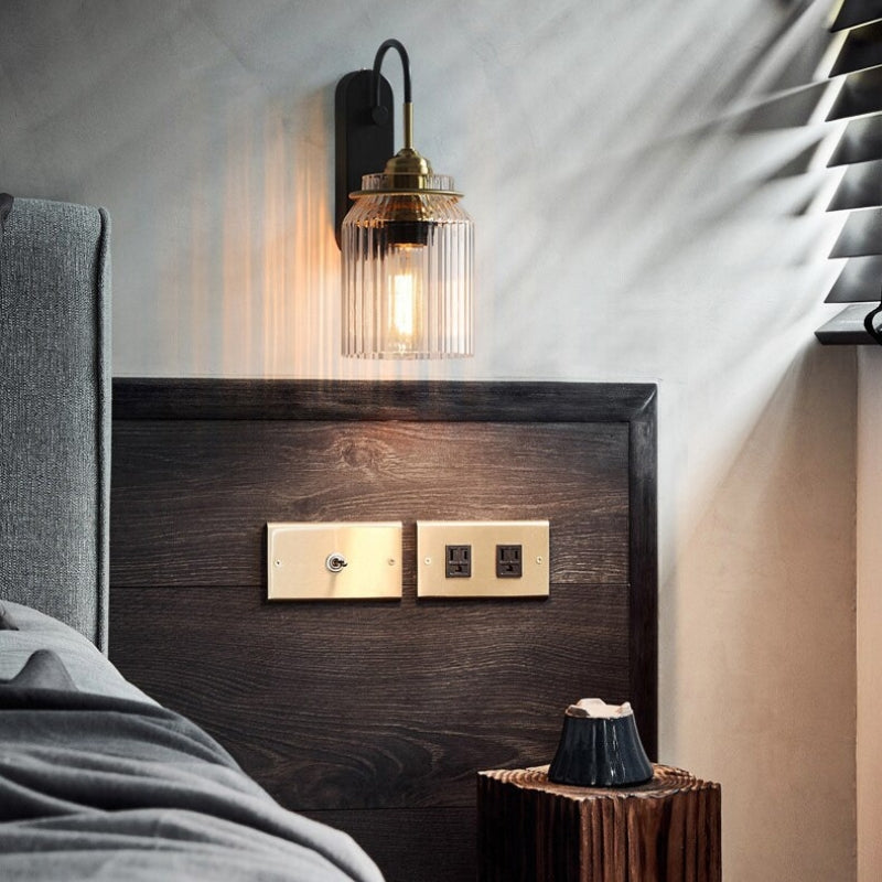 Classic Glass Wall Light Fixture