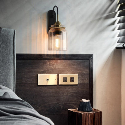 Classic Glass Wall Light Fixture