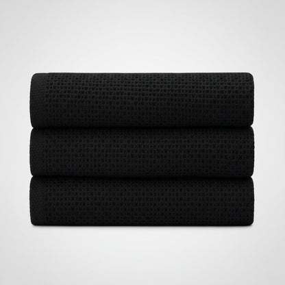 Gentle Kitchen Dish Towels Set Thick Absorbent Textured Weave