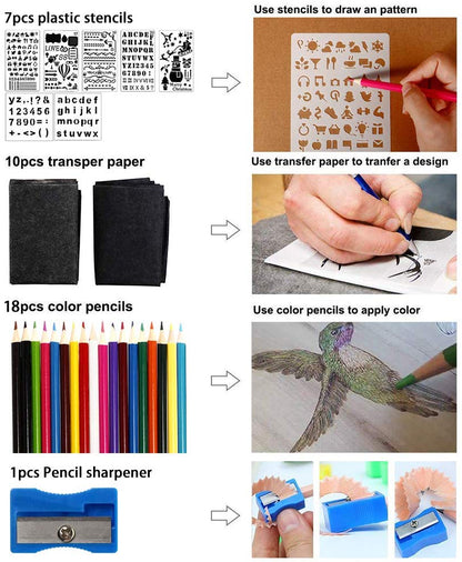 Professional Wood Burning Tool Set With Precision Pen