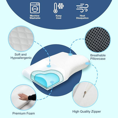 Contour Sleep Apnea Relief Pillow for Better Rest