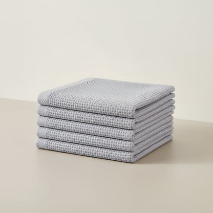 Gentle Kitchen Dish Towels Set Thick Absorbent Textured Weave