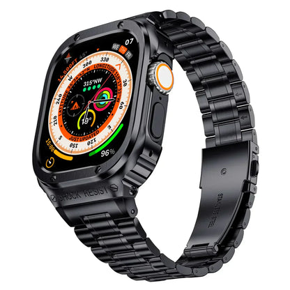 Durable Metal Watch Band with Clear Cover