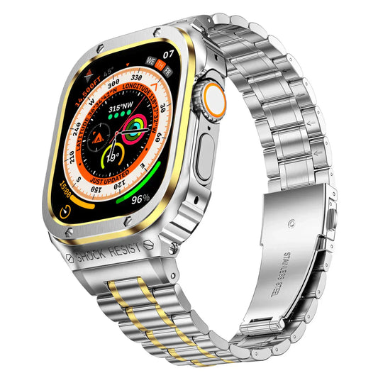 Durable Metal Watch Band with Clear Cover - Lusomart