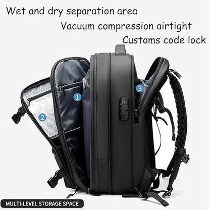 Waterproof 60L Travel Hiking Backpack with Dry Pouch