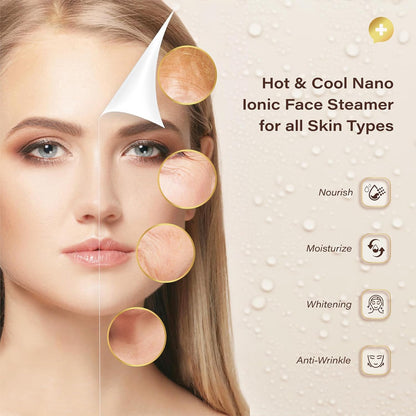 Advanced 6-in-1 Facial Steamer for Deep Pore Cleansing