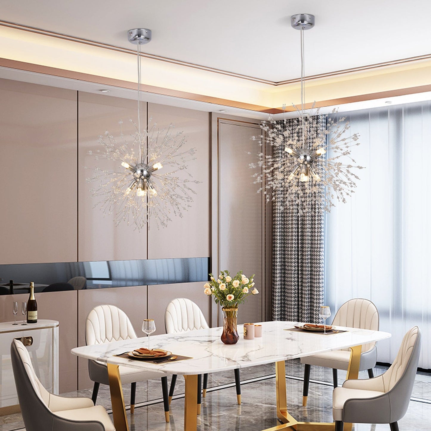 Modern Flower Drop Ceiling Light