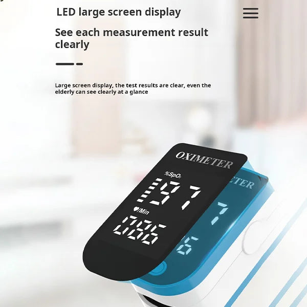 Accurate Digital Finger Pulse Oximeter For Blood Oxygen Level