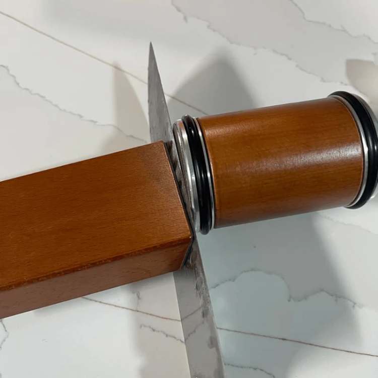 Easy Use Dual Stage Kitchen Knife Sharpener for Dull Blades