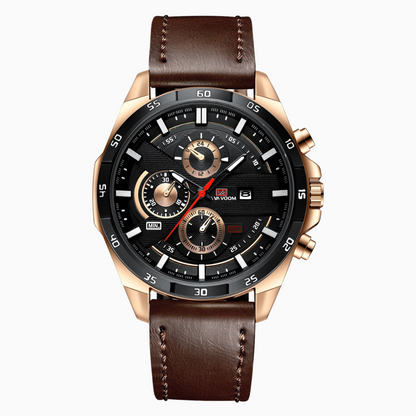 Luxury Leather Men's Classic Watch - Lusomart