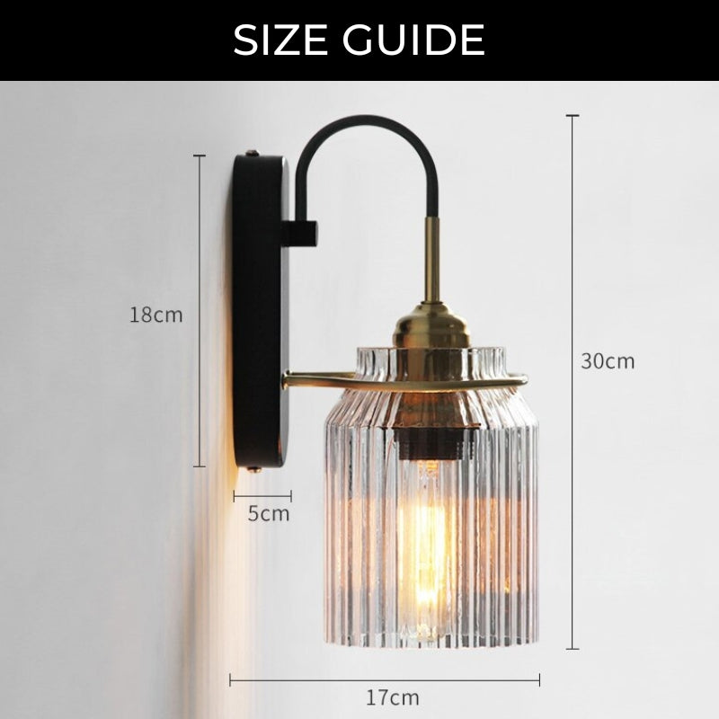 Classic Glass Wall Light Fixture