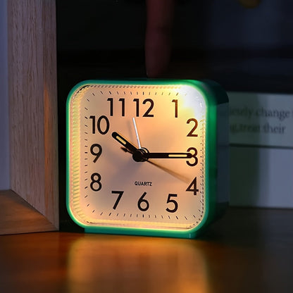 Compact LED Alarm Clock with Soft Nightlight - Lusomart