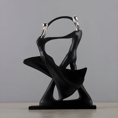 Romantic Resin Figurine Pair - Modern Home Decoration