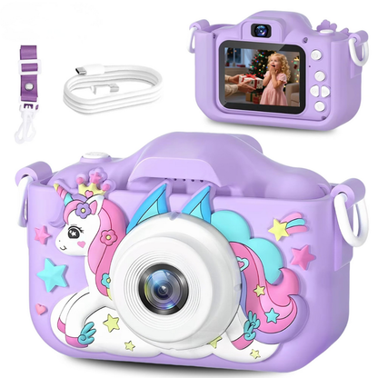 Fun Kids Digital Camera with 32GB and Rechargeable Battery