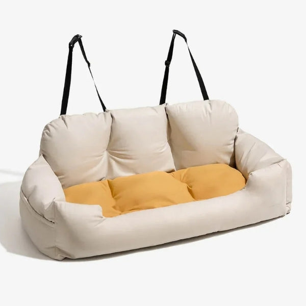 Comfy Pet Car Seat Bed For Dogs, Large Medium Sizes - Lusomart