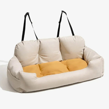 Comfy Pet Car Seat Bed For Dogs, Large Medium Sizes - Lusomart