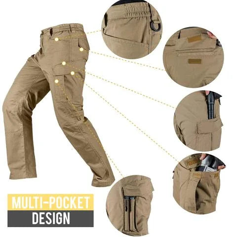 Waterproof Hiking Cargo Pants for Men