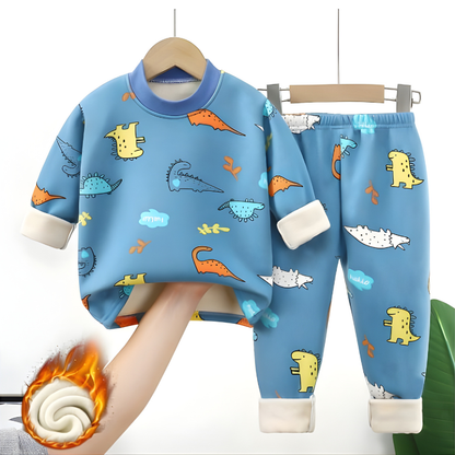 Comfy Kids' Fleece Pajamas - Warm Fun Cartoon Sleepwear
