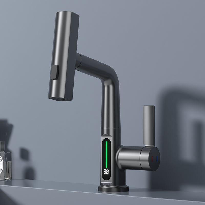 Stylish Brass Single Handle Faucet for Hot Cold Water