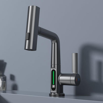 Stylish Brass Single Handle Faucet for Hot Cold Water