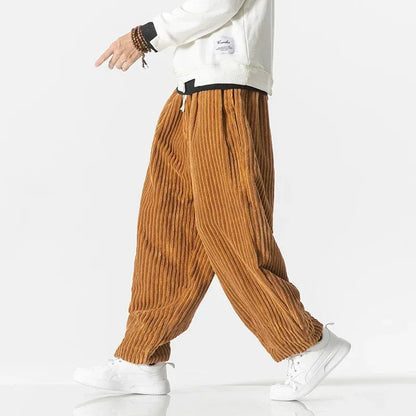 Comfortable Corduroy Wide Leg Jogging Pants