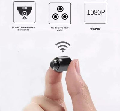 Compact WiFi Security Camera 1080P Night Vision