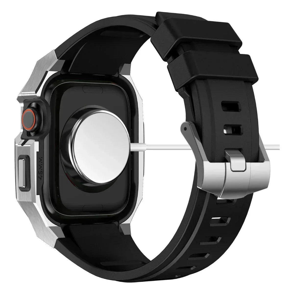 Colorful Rubber Apple Watch Strap With Metal Case