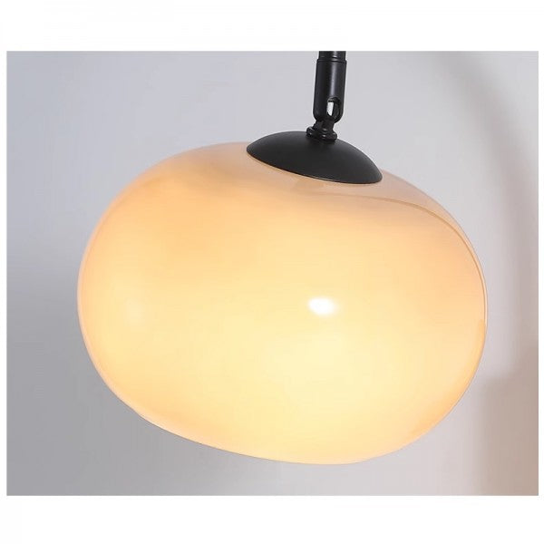 Stylish Orange Glass Adjustable Wall Lamp