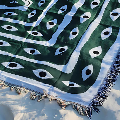 Snake Labyrinth Throw Blanket-5
