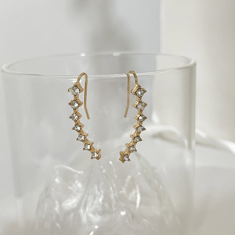 Sparkling Diamond Stud Earrings