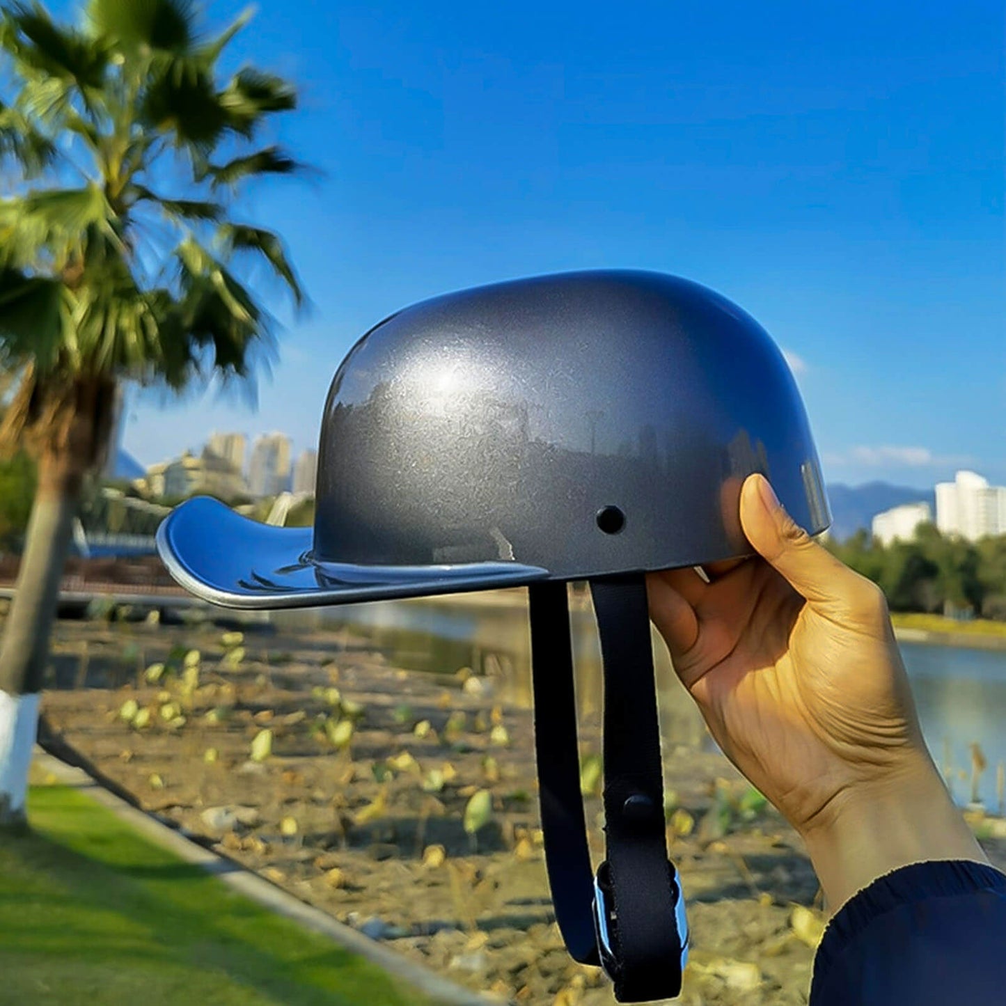 Classic Bike Helmet Baseball Cap Comfort Fit