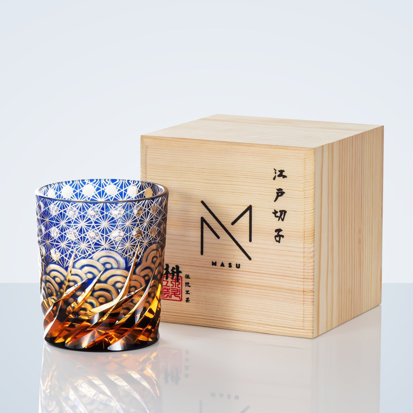 Luxury Engraved Whiskey Glass Set in Gift Box