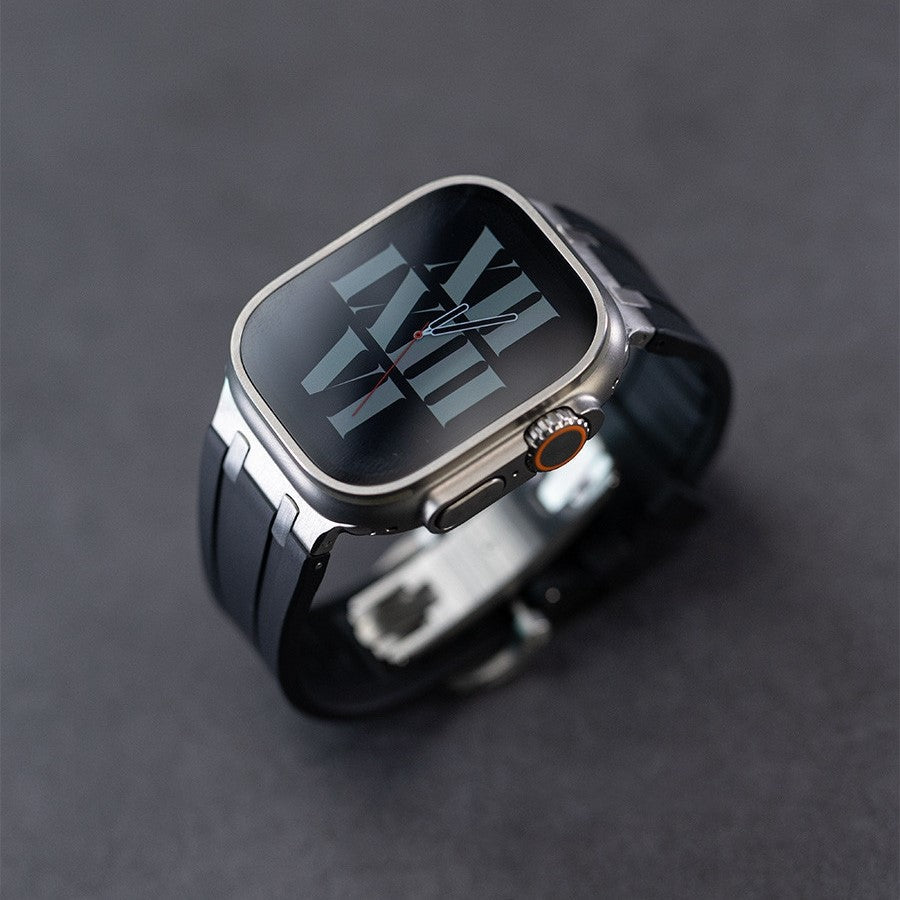 Durable Silicone Strap for Apple Watch with Metal Adapter