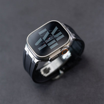 Durable Silicone Strap for Apple Watch with Metal Adapter