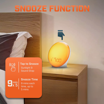 Wake Up Light LED Alarm Clock With Snooze