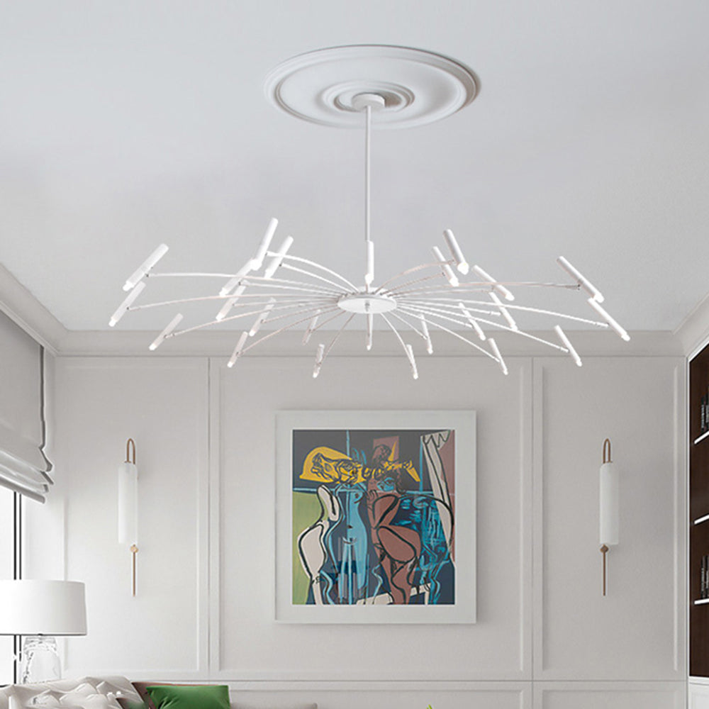 Luxury Gold Black Crystal LED Chandelier Light Fixture