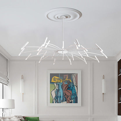 Luxury Gold Black Crystal LED Chandelier Light Fixture