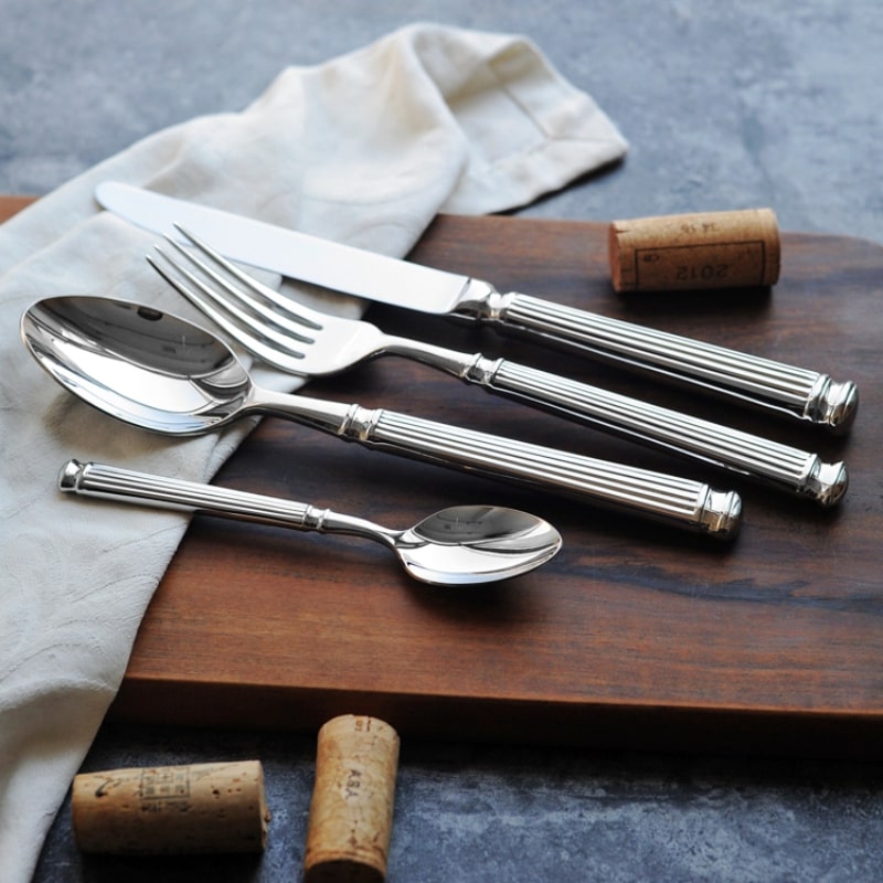 Premium Stainless Steel Flatware Set With Polished Finish
