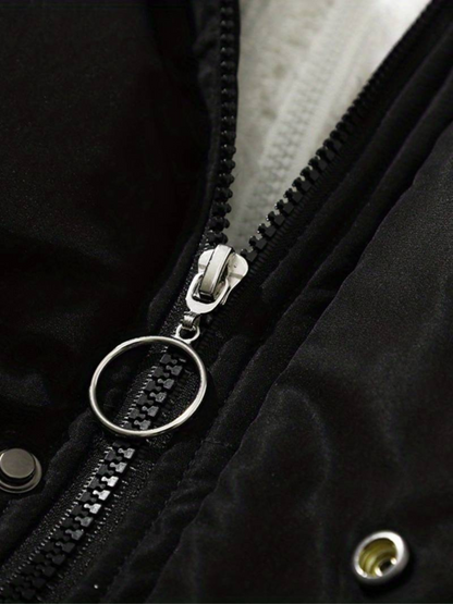 Warm Women's Down Filled Hooded Puffer Jacket