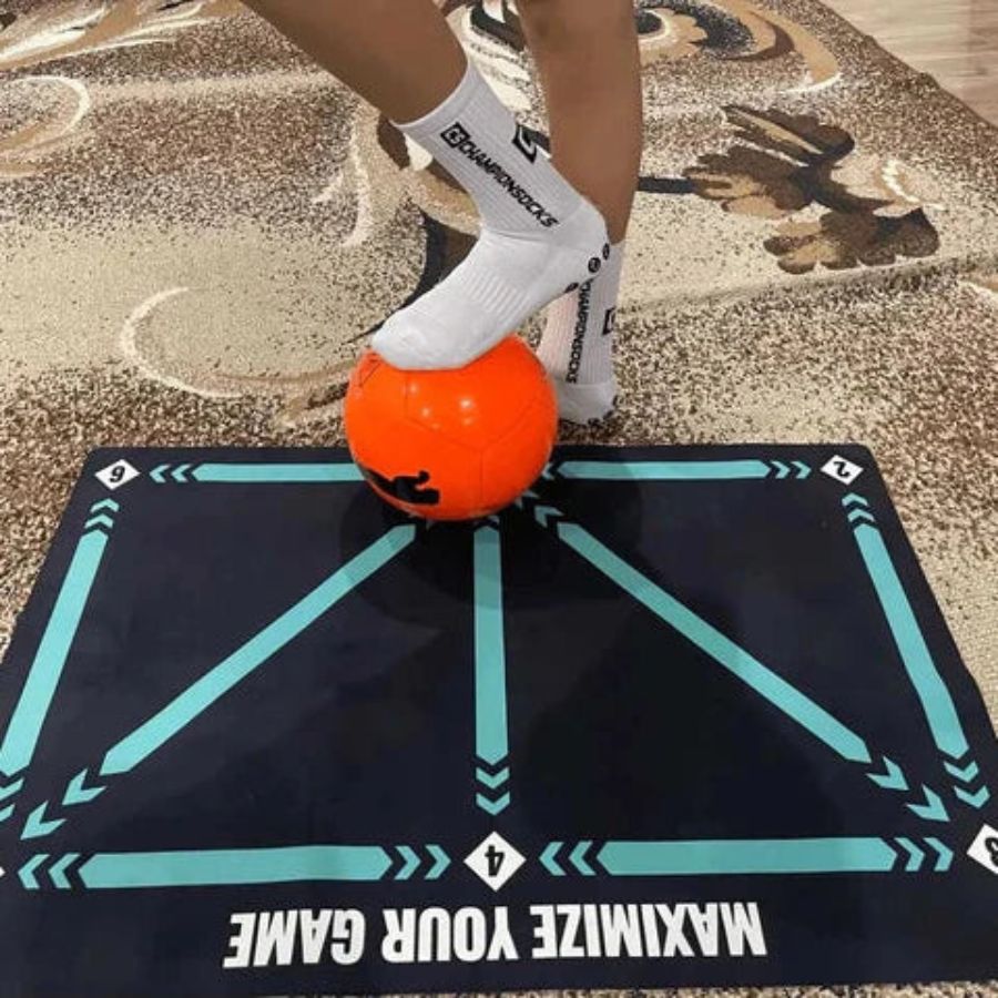 Premium Soccer Practice Mat and Coaching Guide