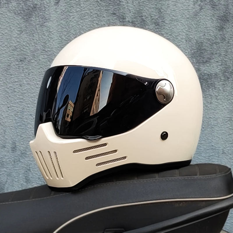 Black Full Face Motorcycle Helmet DOT ECE Approved