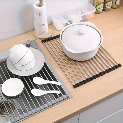 Compact Stainless Steel Dish Dryer Rack