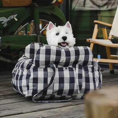 Practical Pet Car Seat & Travel Bag - Safe & Easy Clean