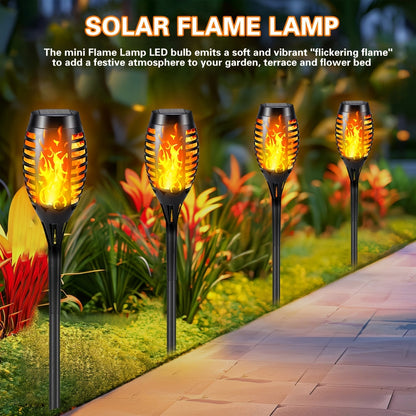 Warm Ambient Outdoor Solar Pathway Lights