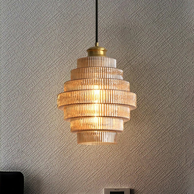 Luxurious Gold Tiered Pendant Light - Lusomart