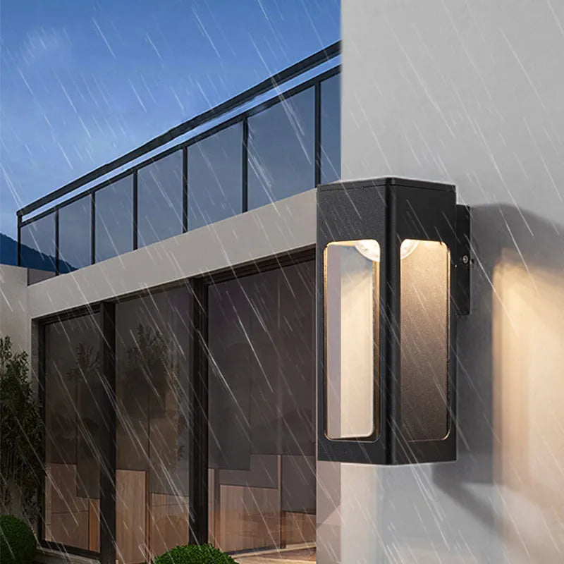 Slim Weatherproof Exterior Wall Lamp