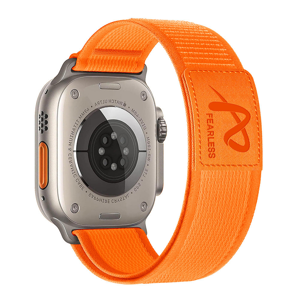 Durable Nylon Apple Watch Strap with Genuine Leather Tag